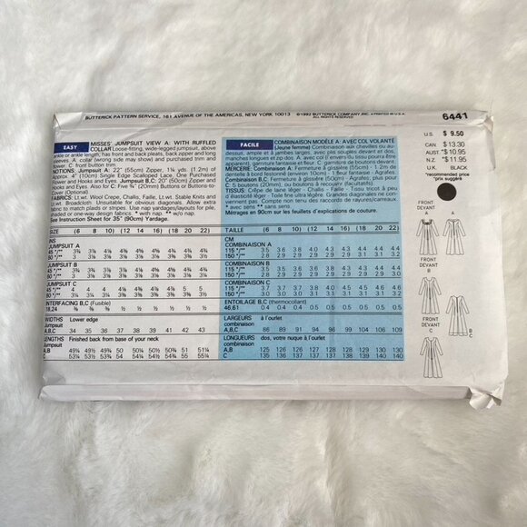 Butterick Expo Sewing Pattern - Picture 2 of 2